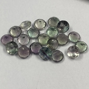 Belle qualité fine 10mm Multi Fluorite pierres précieuses à facettes en vrac pierre de cristal de guérison naturelle pour la fabrication de bijoux - Product Image 5