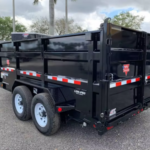Remolque volquete nuevo de 7x14, 8 toneladas, perfil bajo, lados altos de 3' con rampas disponibles - Product Image 1
