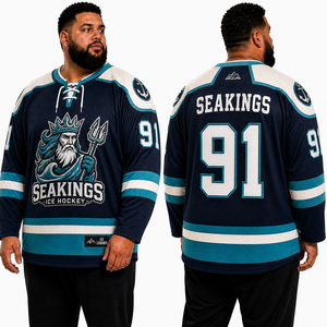 Jersey de Hockey sobre Hielo Personalizado para Hombre, Logotipo del Equipo Bordado, Nombre, Número, Ropa Deportiva, Uniforme, Fabricante OEM al por Mayor, Proveedor a Granel para Equipos - Product Image 3