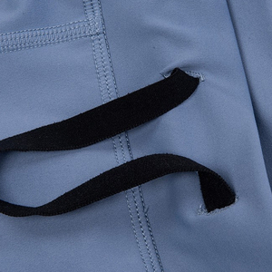 Shorts de compression taille haute pour hommes, couleur unie, séchage rapide, coupe sportive, en Spandex et Nylon, taille élastique, longueur courte, pour l'entraînement - Product Image 4