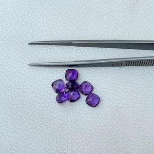 Piedra de Amatista Africana Púrpura Natural de 6 mm, Forma de Cojín Facetada, Gema Semipreciosa Suelta, Servicio Libre de Impuestos, Envío a Todo el Mundo - Product Image 2