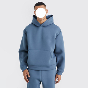 Ensemble de survêtements d'hiver personnalisés pour hommes – Décontracté, uni, respirant, léger, tendance, avec cordon de serrage, 100 % coton - Product Image 5