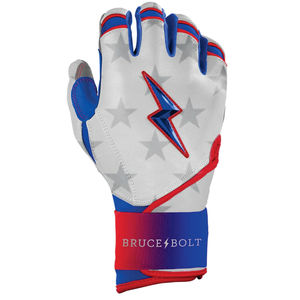 BRUCEBOLT Gants de frappeur de baseball 100% cuir Cabretta 0,09 mm personnalisables pour droitier avec fermeture auto-agrippante et grip antidérapant rembourré - Product Image 5