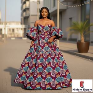 Tela Ankara Africana Estampada al por Mayor, 100% Algodón, para Marcas de Moda de Nigeria, Ghana y Kenia, Vestidos con Estampado Africano - Product Image 6