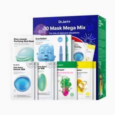 Masques en tissu à l'acide hyaluronique bio Dr. Jart, lot de 10 méga-mix hydratants pour le visage, en promotion, 1 paquet - Product Image 1