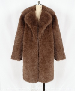 Wholesale Luxury <b>Men</b> <b>Long</b> Sleeve Winter <b>Mens</b> Warm Faux Fur <b>Coat</b> - Product Image 1
