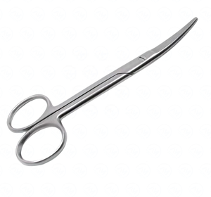 Tijeras Metzenbaum curvadas de 6 pulgadas con certificado CE, juego de instrumentos quirúrgicos de acero inoxidable, fuente de alimentación Manual - Product Image 1