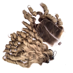 Extensiones de Cabello Humano Vietnamita Ondulado Ombre de la Más Alta Calidad, Precio Especial, con Cierre, 2026 - Product Image 3