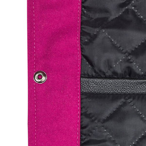 Wholesale Men's Solid Woolen Casual Varsity <b>Jacket</b> with <b>White</b> PU Sleeves Zipper Closure <b>Waterproof</b> Autumn Wear - Product Image 5