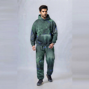 Men's Sublimation Loose fit Hooded <b>Tracksuit</b> Sweatpants and Jogger Set Baggy Long Sleeve Front Pocket Winter Wear <b>Tracksuit</b> Men - Product Image 1