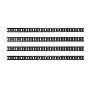 Kit de rails de fixation E-Track de 2,35 m (7,7 pi) avec 2 sangles à cliquet, 8 anneaux en O, 8 attaches de fixation et 8 embouts pour le contrôle de la cargaison dans les garages et les remorques - Product Image 1