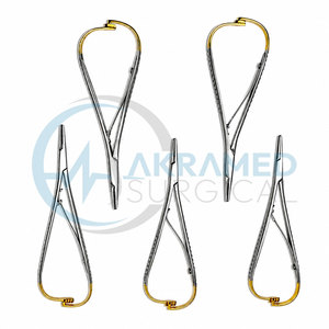 Juego de 5 Portaagujas TC Mathieu de 18 cm, Carburo de Tungsteno, Instrumentos Quirúrgicos Dentales, Certificación CE, Reutilizables - Product Image 6