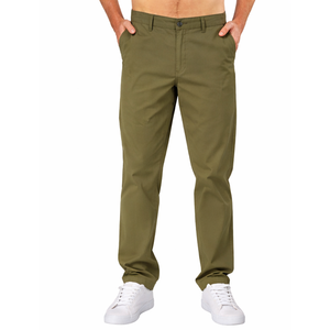 Pantalon chino tissé marron slim fit pour homme - Fermeture boutonnée, respirant, écologique, décontracté, pour le bureau, le travail quotidien, léger et tendance - Product Image 6