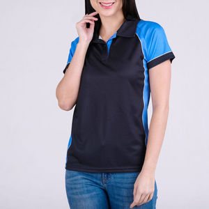Women's Formal Quick Dry Golf Polo Shirts Custom Silk Knitted Polyester T-shirt Design Logo Decoration Print Pattern Polo shirts - Product Image 2