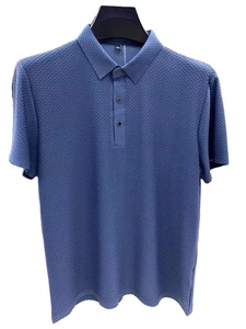 Polo de Manga Corta Blanco para Hombre, Transpirable, de Algodón Tejido, Diseño Sólido Informal, Cierre de Botones, Corte Regular - Product Image 3