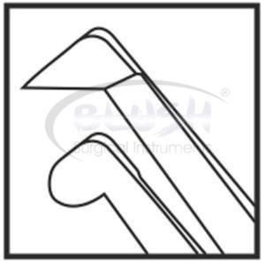 Inamura Capsulorhexis Forceps Angled w/ Marks 1.8mm Incision Stainless Steel Ophthalmic <b>Instrument</b> By Blush <b>Surgical</b> - Product Image 6