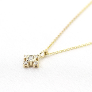สร้อยคอรูปกากบาทหรูหรา สี DEF ทองคำแท้ 14K ประดับเพชร VVS แล็บโกรว์  ชุบทองคำขาว พร้อมจี้รูปกากบาทและเข็มทิศ - Product Image 4