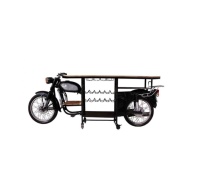 Rajdoot Armoires de bar modernes avec table Rangement du vin pour vélos à moteur, style vintage, nouveau design classique