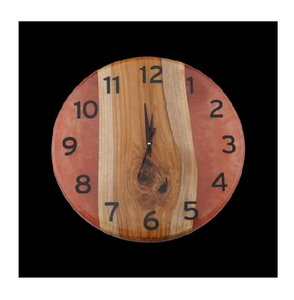 Excellent Quality Wood And Resin <b>Wall</b> <b>Clock</b> Christmas <b>Decorate</b> Epoxy Resin and Wood <b>Clock</b> At Lowest price - Product Image 1