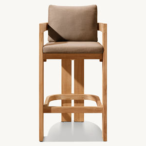 Muebles de Jardín de Lujo Modernos, Mesa de Bar para Patio, Asientos de Jardín, Muebles de Teca, Juego de Mesa de Bar de Teca de Madera Maciza para Exteriores - Balmain - Product Image 5