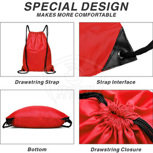 High Quality Polyester <b>Drawstring</b> Sports & Gym <b>Bag</b> Waterproof Custom Logo <b>Drawstring</b> <b>Bags</b> In Different Color & Size - Product Image 3