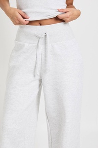 Pantalon droit en molleton pour femme grande taille, personnalisé, style streetwear, avec logo brodé, pour le fitness et la gym, vente en gros - Product Image 3