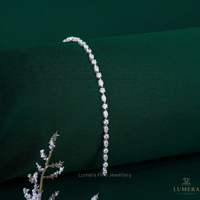 Bracelet tennis en diamant de laboratoire taille marquise, or blanc plaqué rhodium, certifié IGI, bijoux fins de luxe pour femme, 3,29 carats, 9-18K