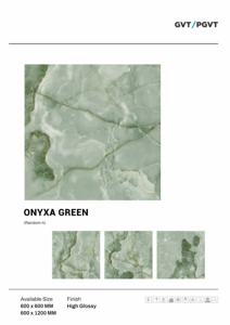 Azulejos de porcelana elegantes de alto brillo, tamaño 600x600, formato grande para pisos y paredes, para interiores de casas y oficinas de primera calidad. - Product Image 2