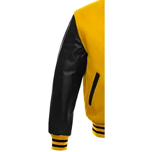 Chaqueta Varsity de Lana para Hombre, Exterior de Nailon/Algodón, Ecológica, Transpirable, Resistente al Viento, Posiciones Personalizables para Logotipo, Venta al Por Mayor - Product Image 3