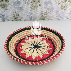 Assiette ovale en herbe de moonj naturelle pour la cuisine, avec design de panier ouvert, écologique, durable, taille mini, multi-usages - Product Image 2