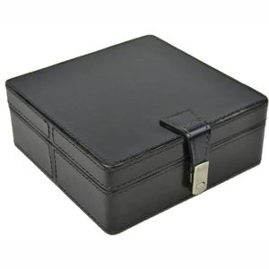 Premium Pebbled Vegan Leather <b>Storage</b> Box Minimalist Small Ring Earring Case Gift Packaging Box for Women Leather Box - Product Image 4