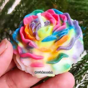 Vela de Flores de Cera de Soja Hecha a Mano - Ecológica, Sin Humo, No Tóxica, Aromática, Bajo MOQ para Decoración Navideña y Festiva del Hogar - Product Image 3