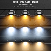 U`King 2PCS 200W Blinder Audience LED Blanc Chaud & Froid 2-en-1 COB Par Light avec Volets Réflecteurs pour DJ, Mariages, Théâtre, Studio