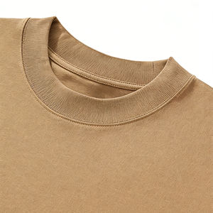 เสื้อยืดผู้ชายราคาถูก ทรงหลวม สั่งทำได้ เนื้อผ้าคอตตอนหนา 100% 350 กรัม  โลโก้แบบริบ  ปรับแต่งได้ เสื้อยืดผู้ชาย 2026 - Product Image 6