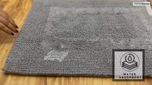 Tapis de bain antidérapant en microfibre absorbant l'eau, lavable en machine, pour salle de bain et porte, modèle 2026 - Product Image 2