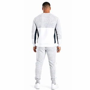 Conjunto Deportivo Premium Gris para Hombre, Sudadera y Pantalones Deportivos con Logotipo Personalizado, Ropa Deportiva Informal para Gimnasio, Conjunto de Dos Piezas - Product Image 3