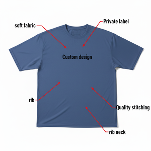 T-shirt Homme Personnalisé en Coton 100% de Haute Qualité, Grammage Lourd, Coupe Oversize, Uni, Vierge, pour Impression et Broderie – Vente en Gros - Product Image 2