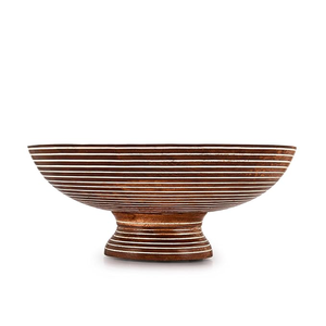 Bol à salade en bois artisanal FAIZA CRAFT, respectueux de l'environnement, avec finition alimentaire, passe au lave-vaisselle, design moderne, pour les mariages - Product Image 2