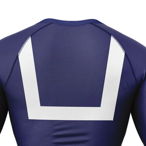 Custom Wholesale <b>Men's</b> Quick Dry Fitness <b>Compression</b> <b>Shirt</b> Polyester Tights Bodybuilding Breathable Muscle <b>Compression</b> <b>Shirt</b> <b>Men</b> - Product Image 6