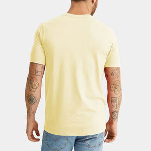 Nueva camiseta básica de manga corta con cuello redondo y corte regular, camiseta de algodón con cuello redondo - Product Image 2