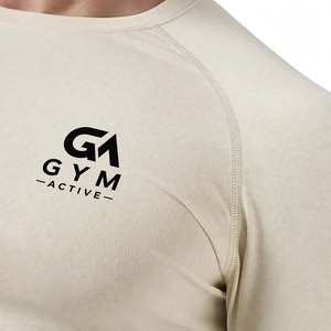 GYM ACTIVE T-shirt de compression anti-transpiration pour homme, idéal pour le surf et l'entraînement, sous-vêtement thermique décontracté anti-transpiration Deep - Product Image 6