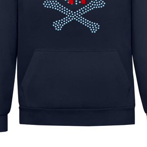 เสื้อฮู้ดผู้ชายออกแบบได้ตามต้องการมีฮู้ดติดพลอยเทียม - Product Image 4
