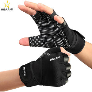 Guantes con soporte para muñeca, guantes para levantamiento de pesas con protección completa de la palma y agarre extra, para dominadas - Product Image 6