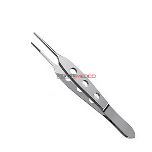 Pinzas Quirúrgicas Dentadas con Puntas de 0.5 mm de Ancho, 3.5 Pulgadas, Instrumento Quirúrgico Oftálmico para Cirugía Ocular, Microquirúrgicas de Precisión - Product Image 2