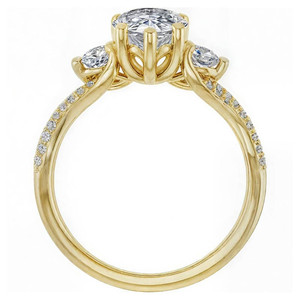 แหวนหมั้นรูปทรงลูกแพร์อินฟินิตี้น่ารัก ทำจากโรสโกลด์ 14k ประดับเพชร VS1 ความใสระดับ IGI ได้รับการรับรองจาก IGI เหมาะสำหรับเป็นของขวัญวันครบรอบสำหรับผู้หญิงและเด็กผู้หญิง - Product Image 5