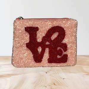 Monedero de cuentas de semillas clásico con diseño personalizado, estilo bohemio, bordado con cuentas de semillas - Product Image 1