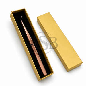 Pinzas Multifuncionales de Alta Precisión para Extensión de Pestañas, con Punta Puntiaguda de Acero Inoxidable a 45 Grados y Textura Suave - Product Image 3