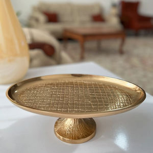 Élégant support à gâteau en métal aluminium traditionnel fait à la main bon prix vente support à gâteau en métal doré - Product Image 1