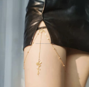 Radiant Elegance Lujosa cadena para piernas corporales para un aspecto sexy y atractivo - Product Image 3