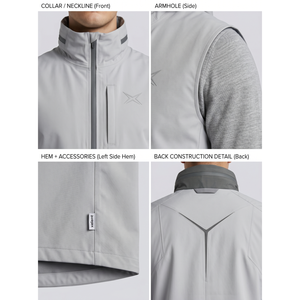 Gilet technique modulaire à 3 couches pour homme, avec poches, style urbain, vêtements techniques personnalisés OEM, imperméable, pour les sports de plein air - Product Image 4